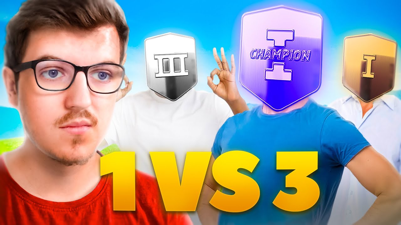 Pro GeoGuessr en 1v3 Contre Chaque Rank