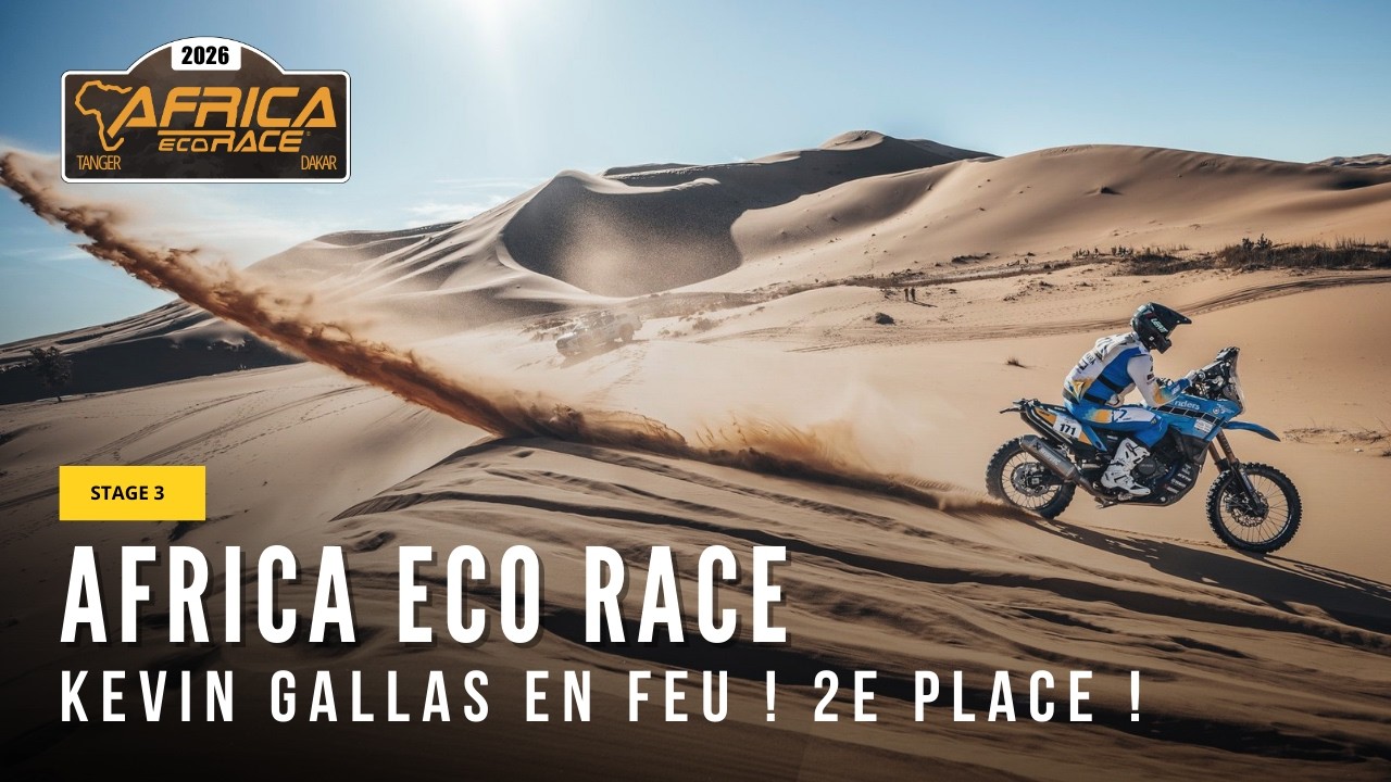 Kevin Gallas s’amuse avec la Ténéré 700 Rally et termine 2e de l’étape – Africa Eco Race