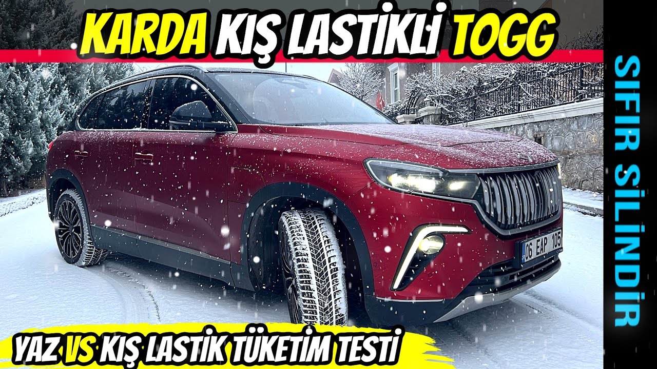 TOGG | Kış Lastikleri ile Karda Sürüş | Yaz vs Kış Lastik Tüketim Testi