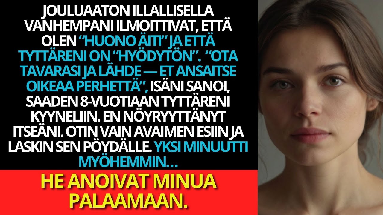 He rakastivat minua vain rahasiirtojen vuoksi. Jouluaattona suljin hanan – ja kuulin paniikin