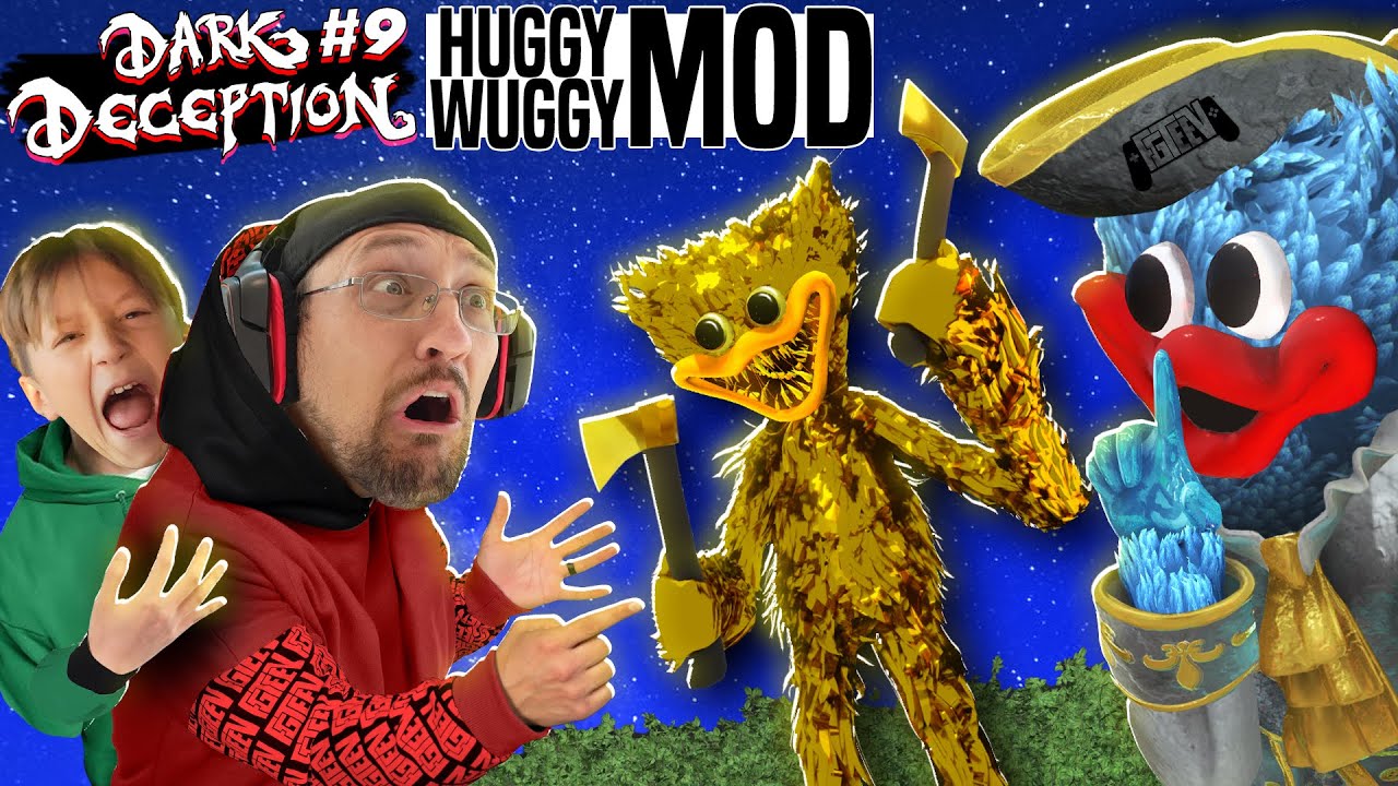Dark Deception MODS w/ Huggy Wuggy Gold Watcher *INSANE* (Pigs in My School)