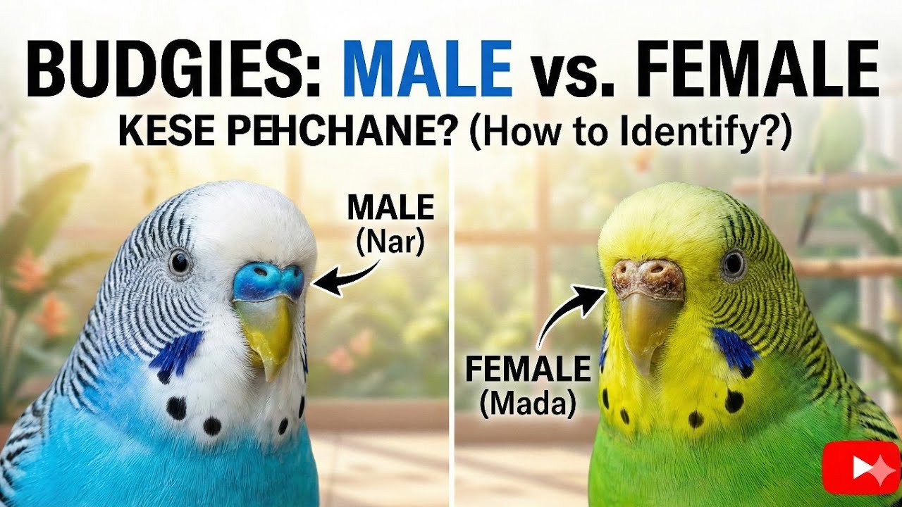 Budgies Bird Male Female Kaise Pahchane 😱|| Budgies Bird Male Female || Ak Pets Vlog