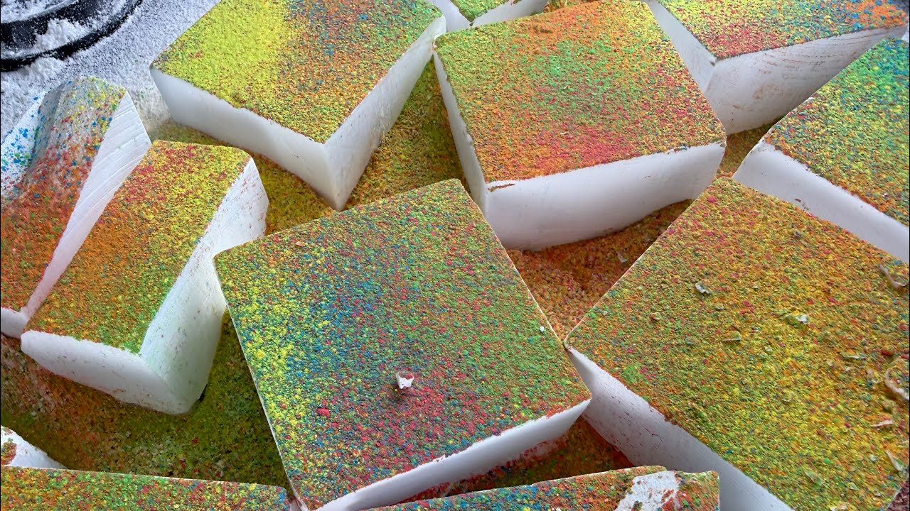 Rainbow-Dusted Chalk Crush | ASMRversary Edition 🌈
