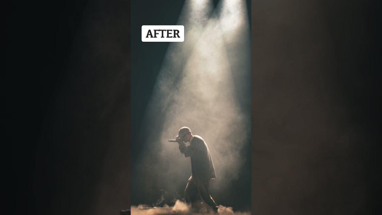 before editing vs. after editing concert photos :) #concertphotography #lightroom