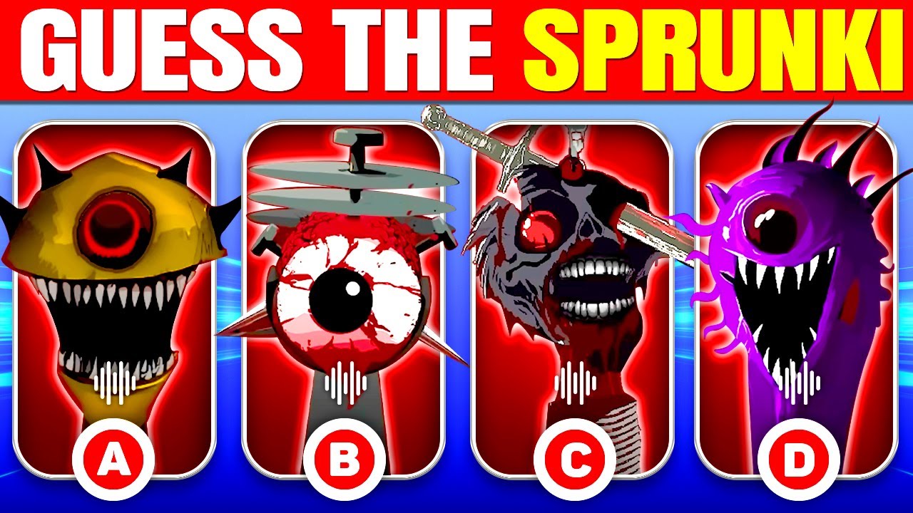 Guess The PHASE 6 SPRUNKI Characters By Their VOICE? 🔊 Incredibox Sprunki Mod Quiz
