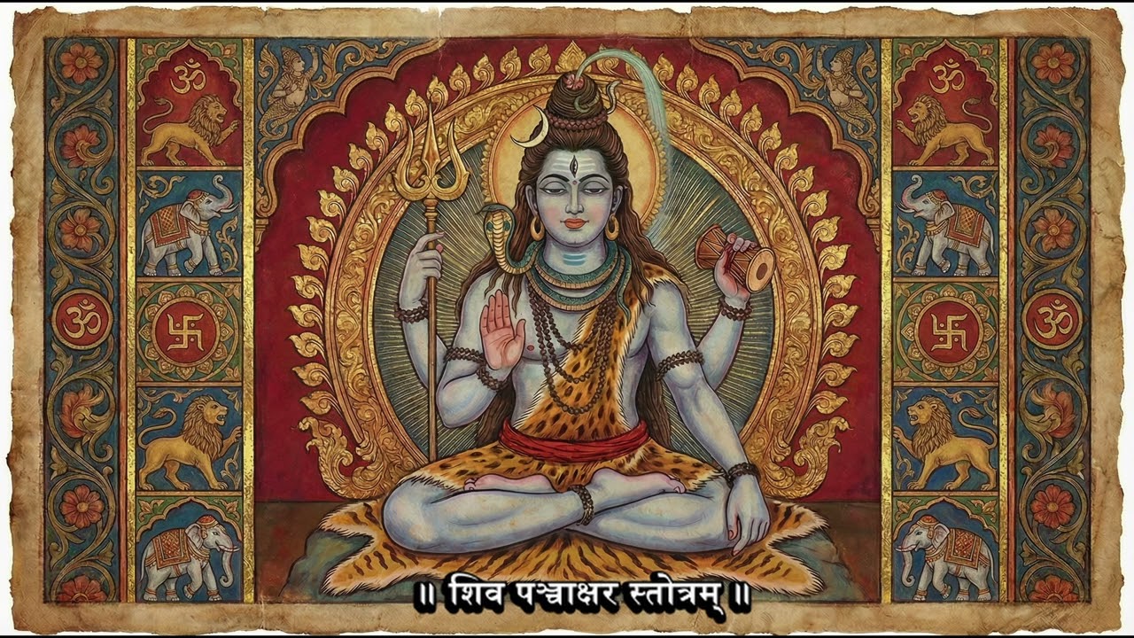 Shiv Panchakshar Stotram | Om Namah Shivaya | Powerful Shiva Stotra | Peace • Moksha • Meditation