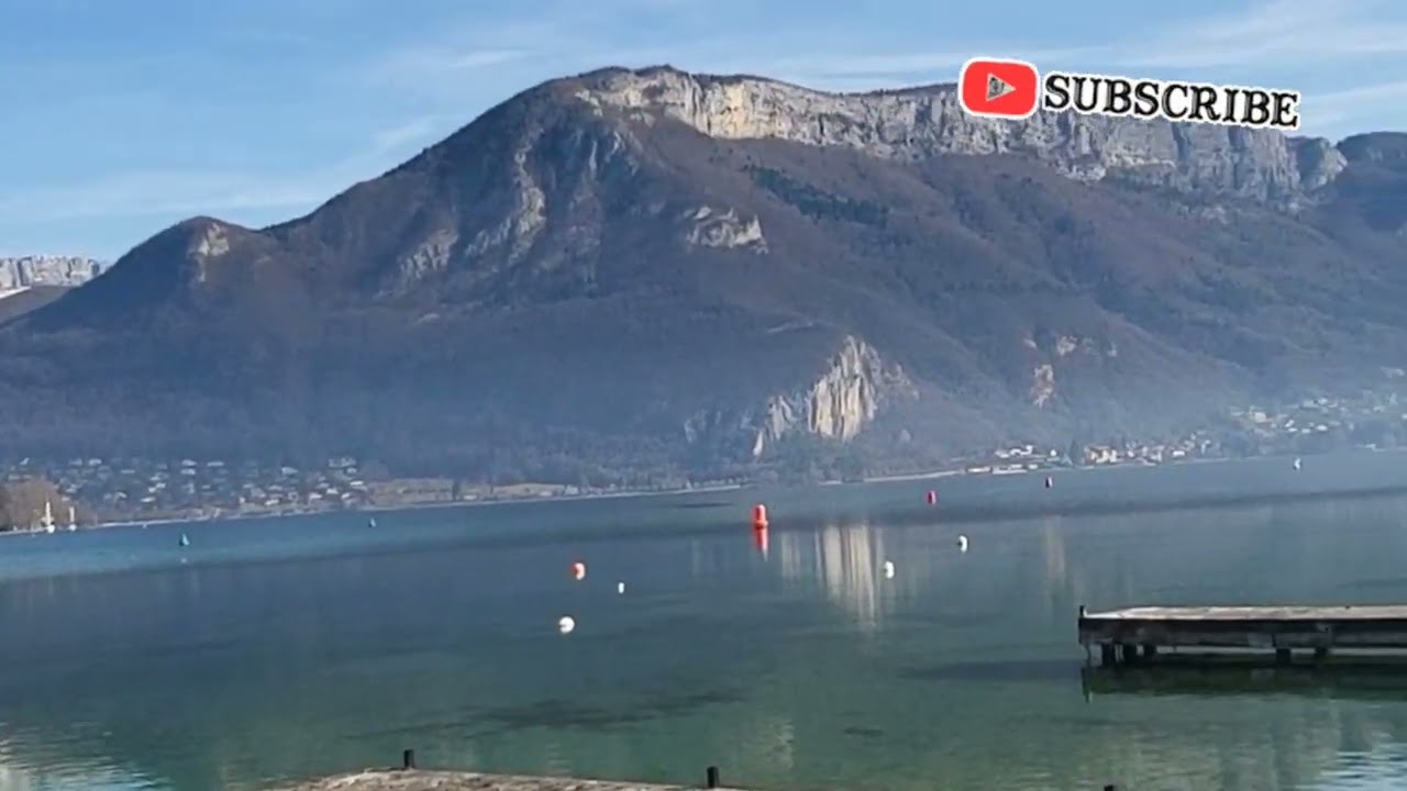 Lac d'Annecy en hiver 🇫🇷Jezero Annecy zimi🇫🇷
