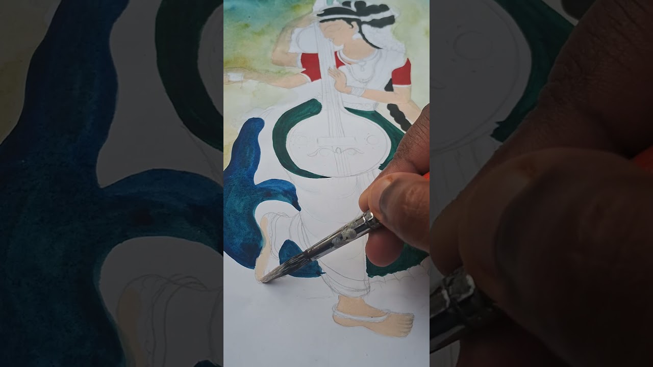 Saraswati maa 🙏drawing 