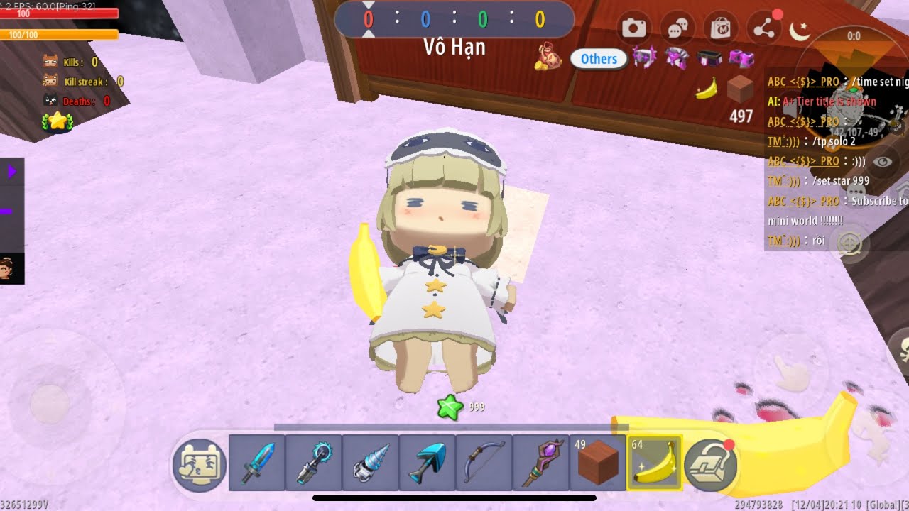 PvP Mini World | 1 ngày bth chs pvp:))