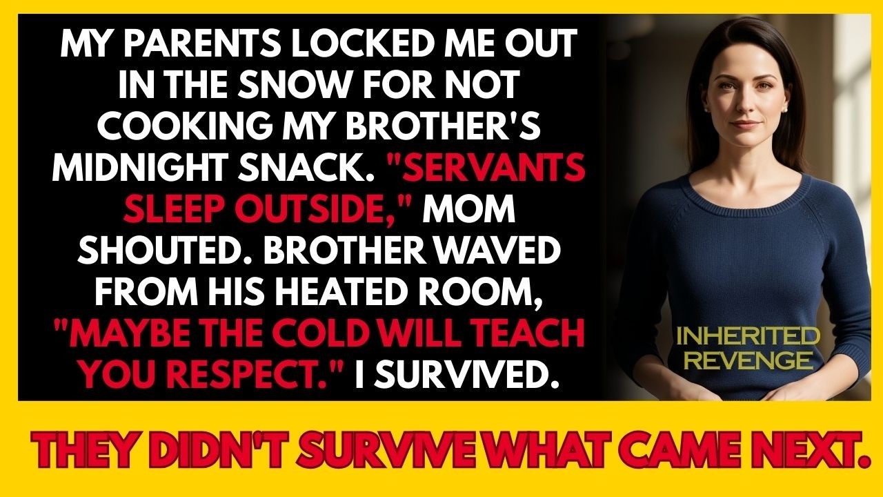 My Parents Locked Me Out in Snow for Not Cooking My Brother's Midnight Snack —Servants Sleep Outside