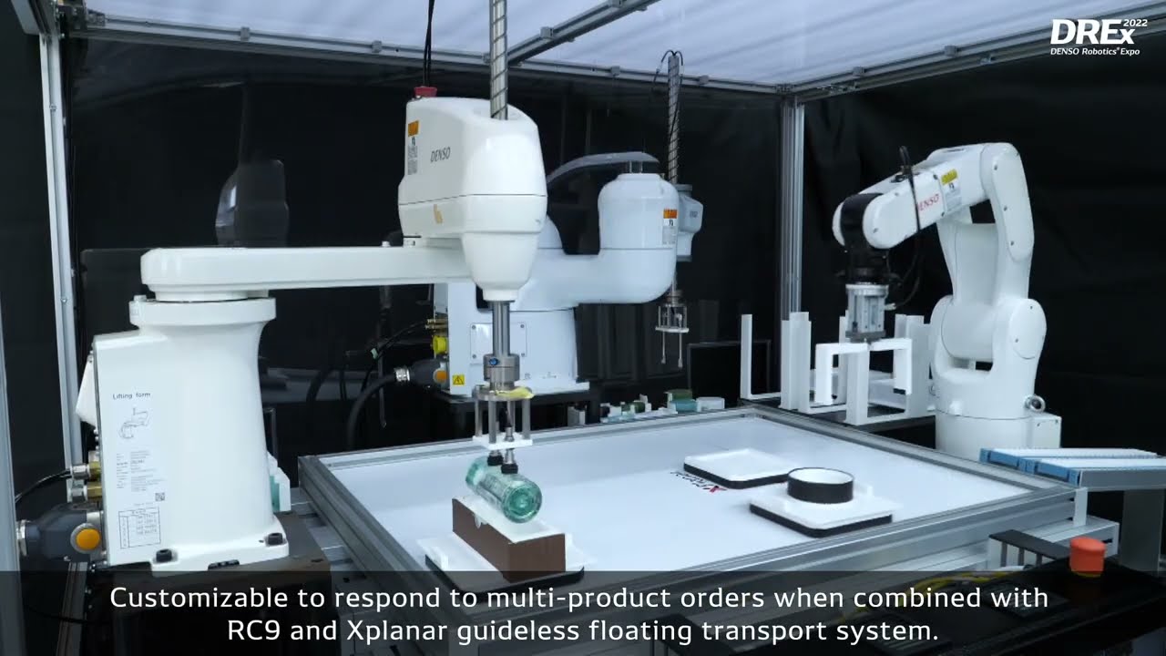 DREX2022 High Speed Packaging of  Cosmetic Products using RC9 + Xplanar Synchronous Control