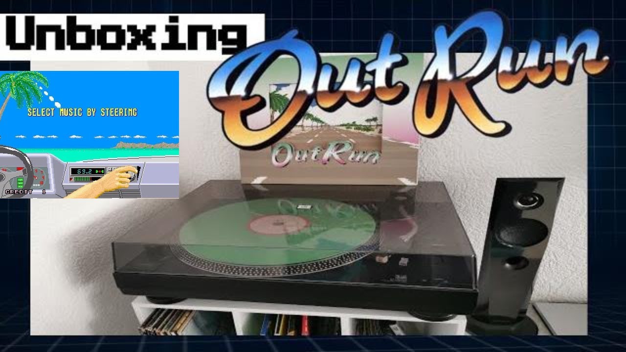 Outrun soundtrack on vinyl from Data Discs