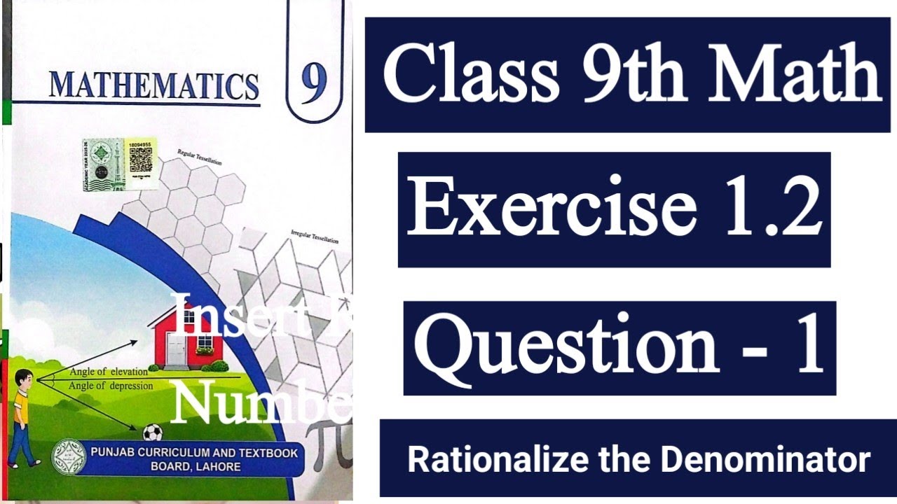 9th Math New BOOK Exercise 1.2|  Class 9 maths chapter 1 | 9 math 1.2 question 1