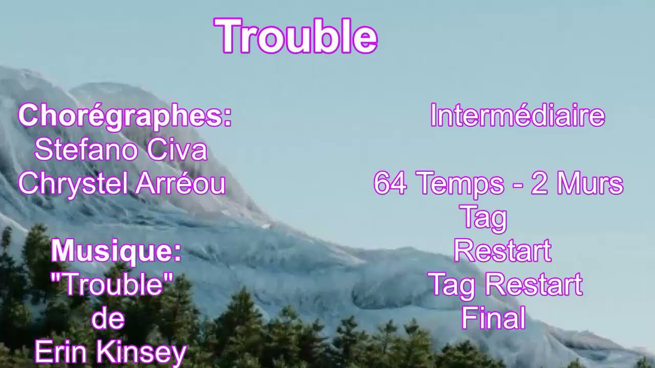 Trouble - Line Dance - Démo - Teach Count 