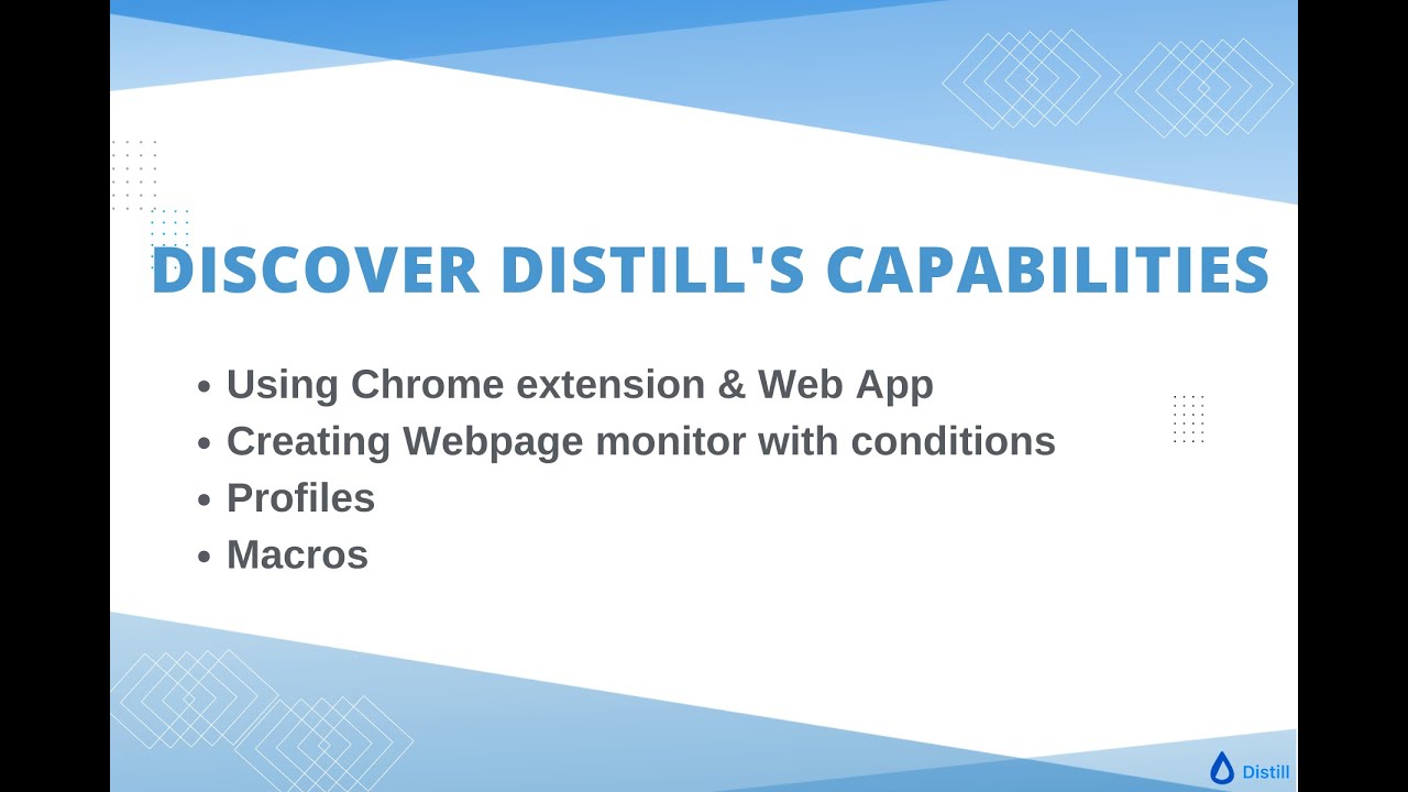 Discover Distill's Capabilities | Webinar recording