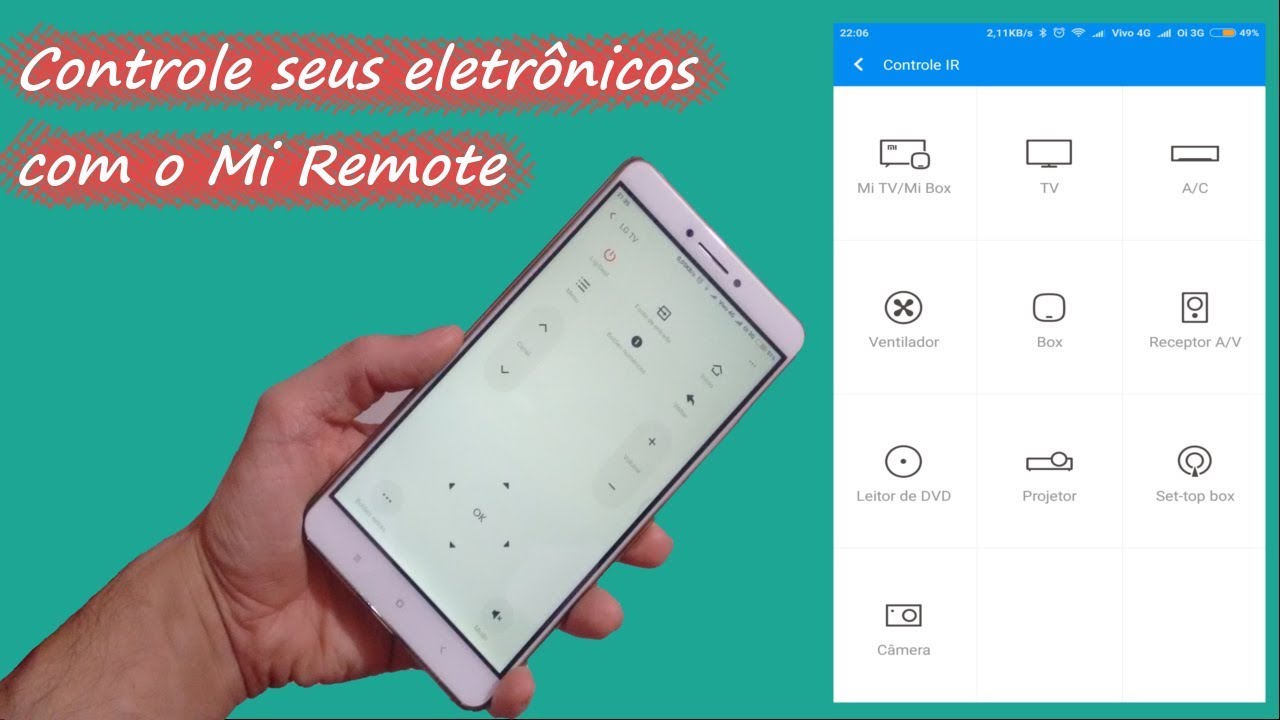 Mi Remote o controle remoto da Xiaomi