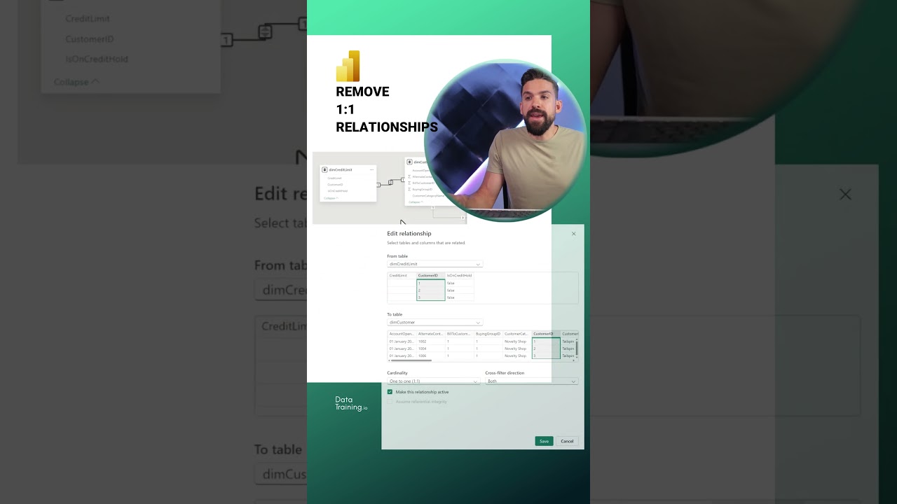 Скажите &laquo;НЕТ&raquo; отношениям 1:1 в Power BI