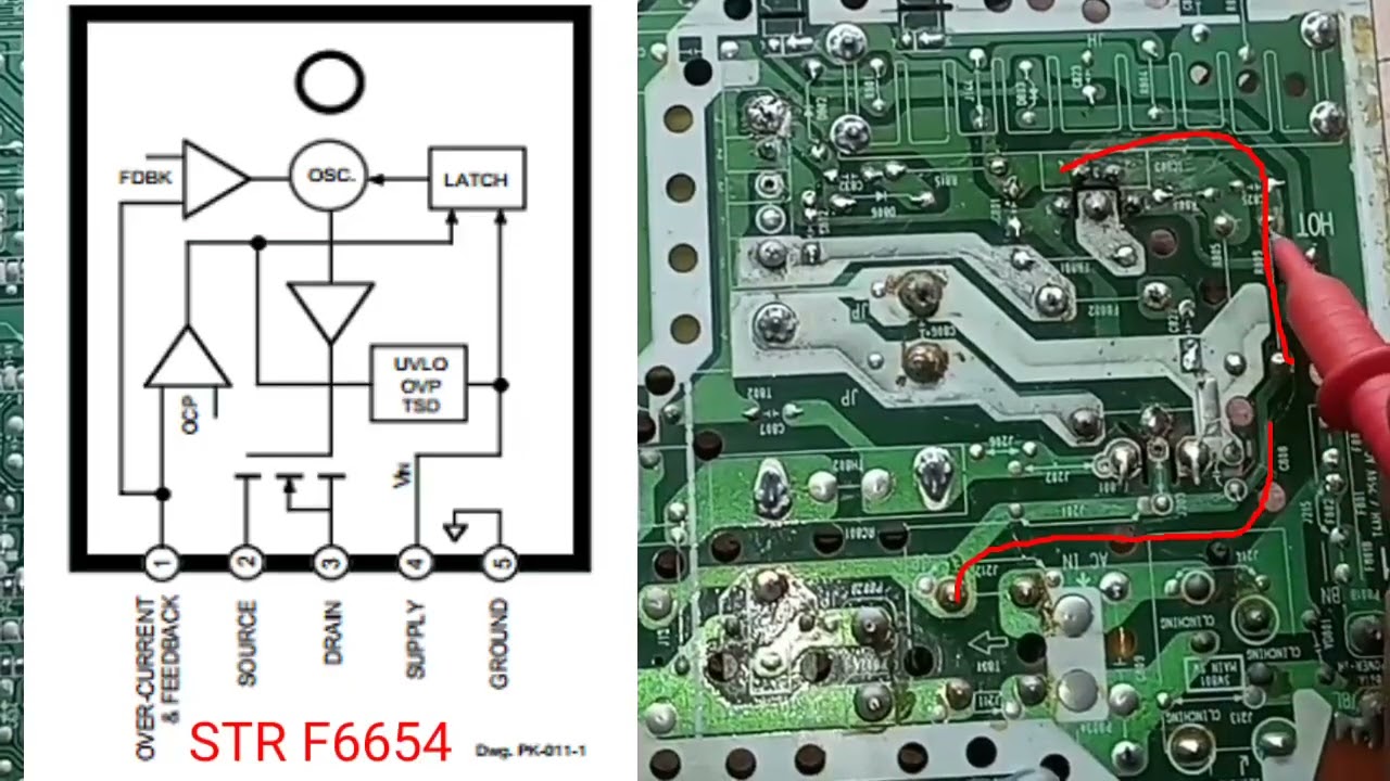 LG crt tv power supply problem repairing