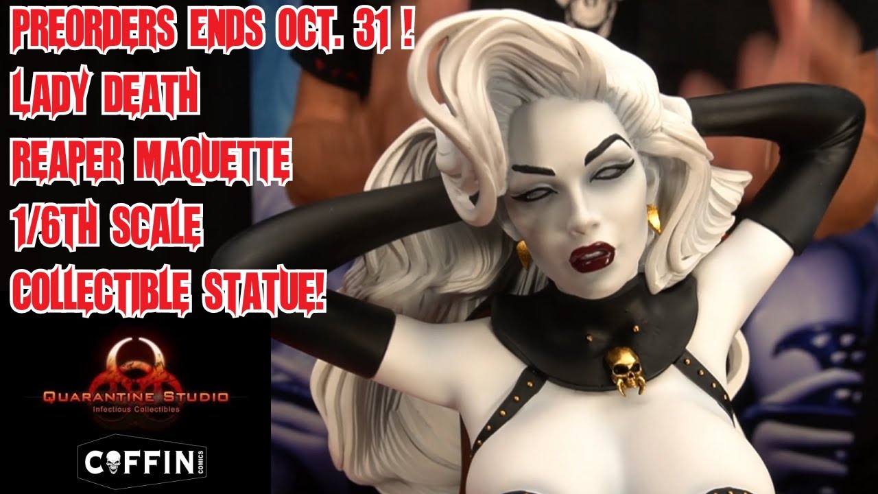 Preorders End Oct. 31 - Lady Death Reaper Maquette 1/6th Scale Collectible Statue!
