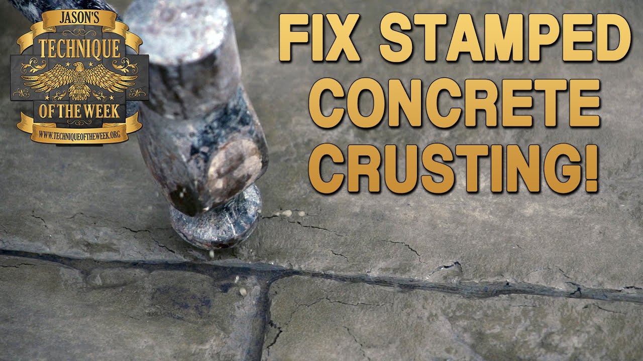 Fix Stamped Concrete Crusting!