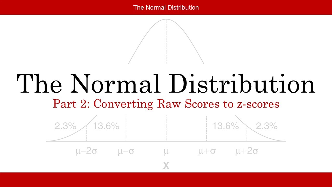 Normal Distribution Series Part 2 - z-scores and Percentiles