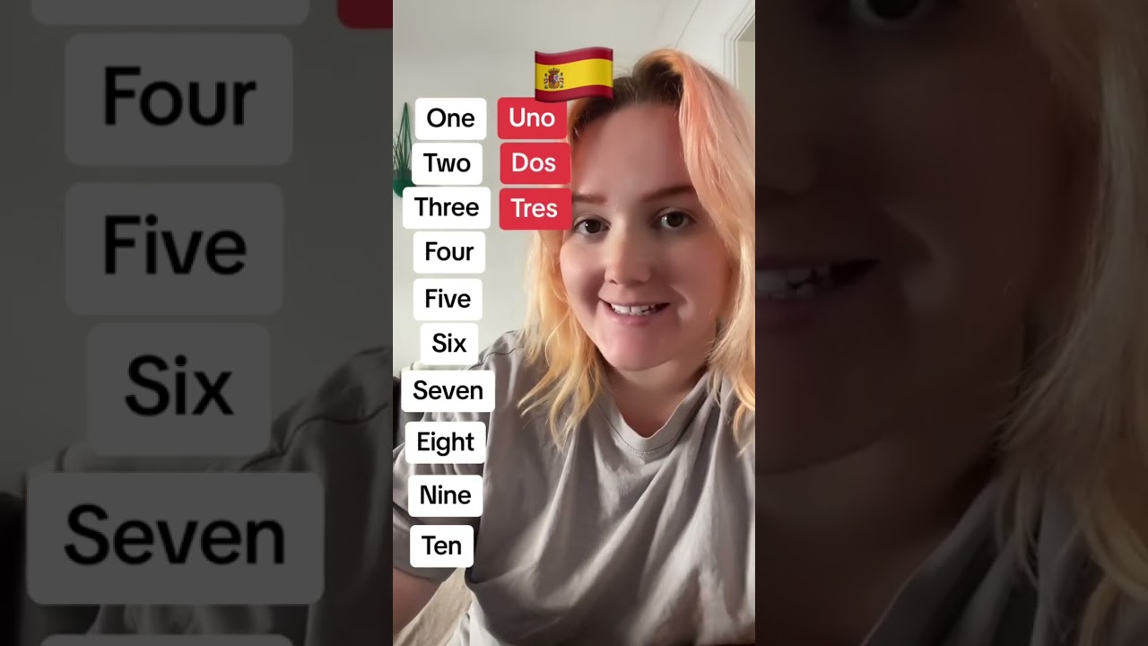 Numbers 1-10 in Espa&ntilde;ol 🇪🇸 #learnspanish