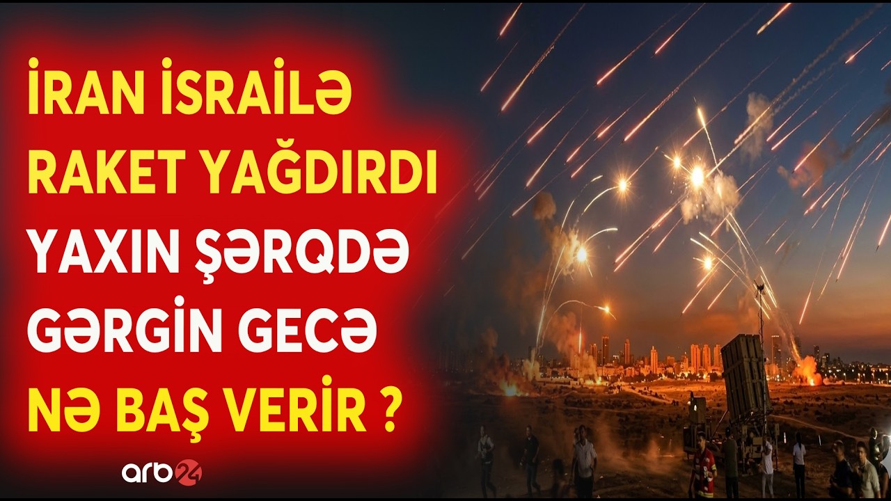 SON DƏQİQƏ! İran İsrailə RAKET YAĞDIRDI - Tehranın GECƏ ƏMƏLİYYATI BAŞLADI - Təl-Əviv və Hayfa...