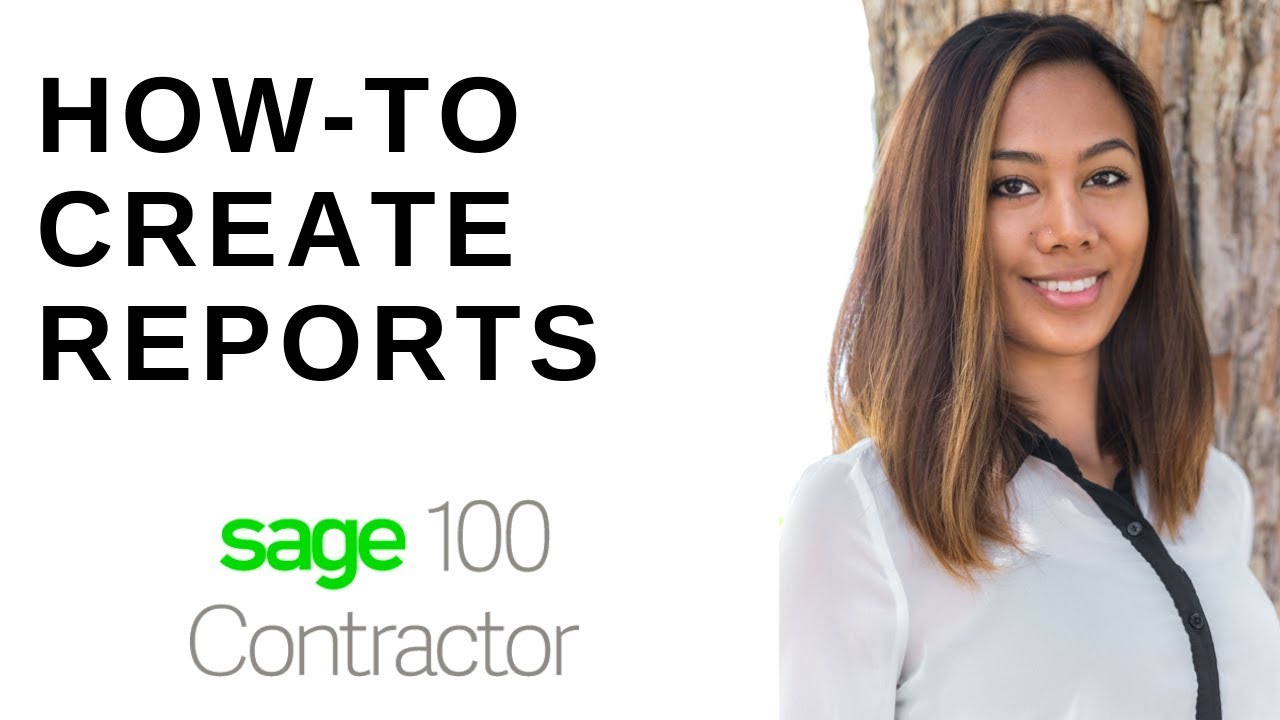 How-To Create Reports in Sage 100 Contractor | Certified Payroll Reports
