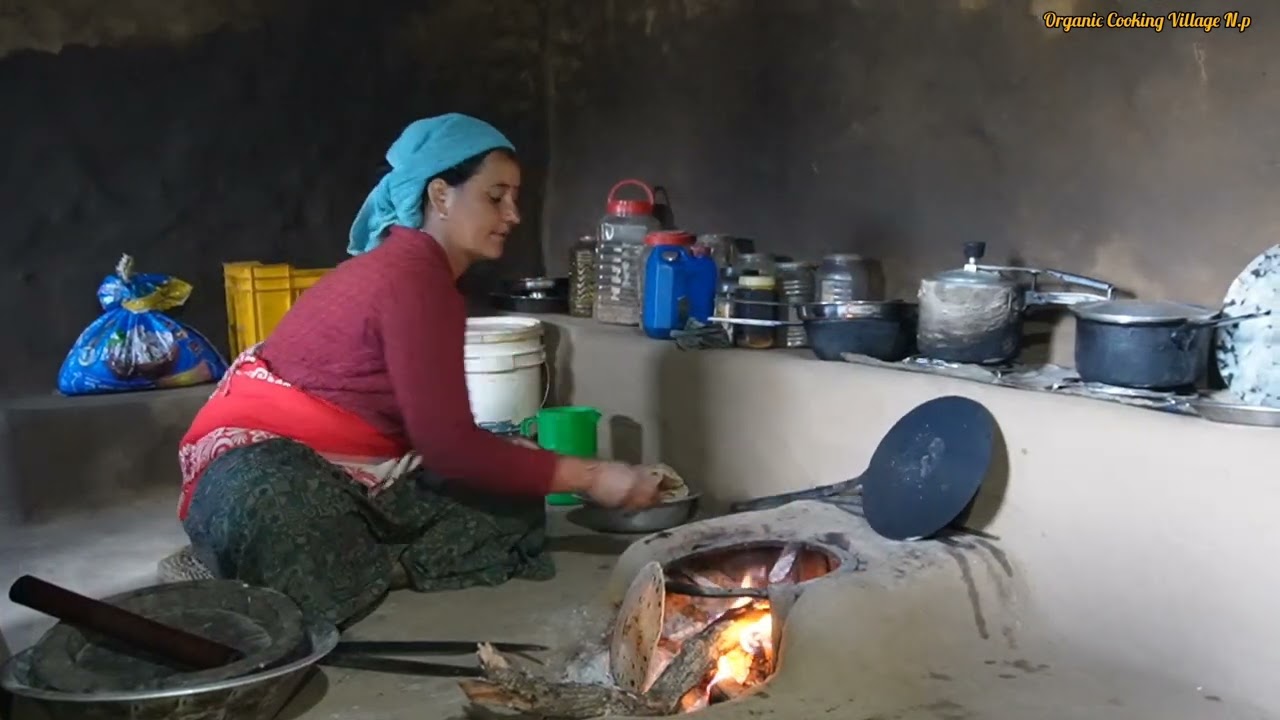 Organic Village Cooking In Nepal || Open Fire Cooking||