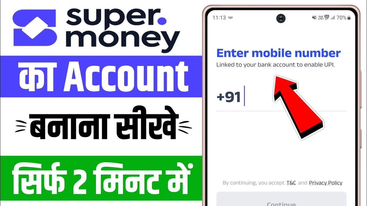Super money app me account kaise banaye | how to create super money account
