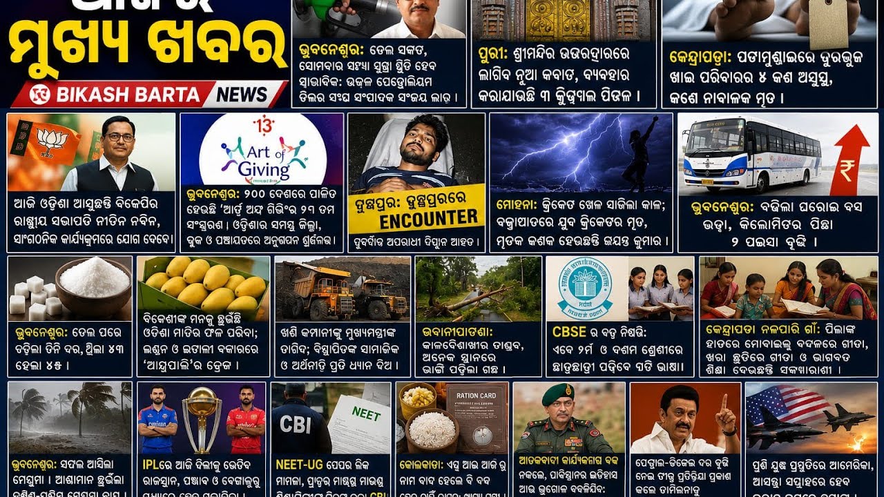 Today's mukhya khabara. Bikash Barta #latestnews 