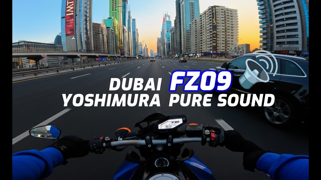 The BEST Sounding Yamaha FZ09 in Dubai? 🇦🇪 (Yoshimura Exhaust)