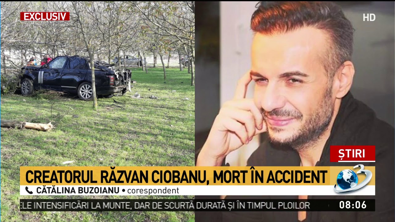Răzvan Ciobanu a murit. Creatorul de modă a murit într-un accident de circulație