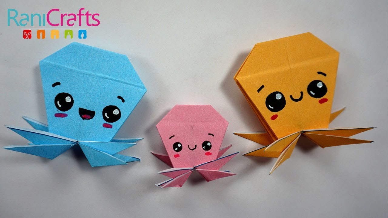 ORIGAMI OCTOPUS - step by step - DIY