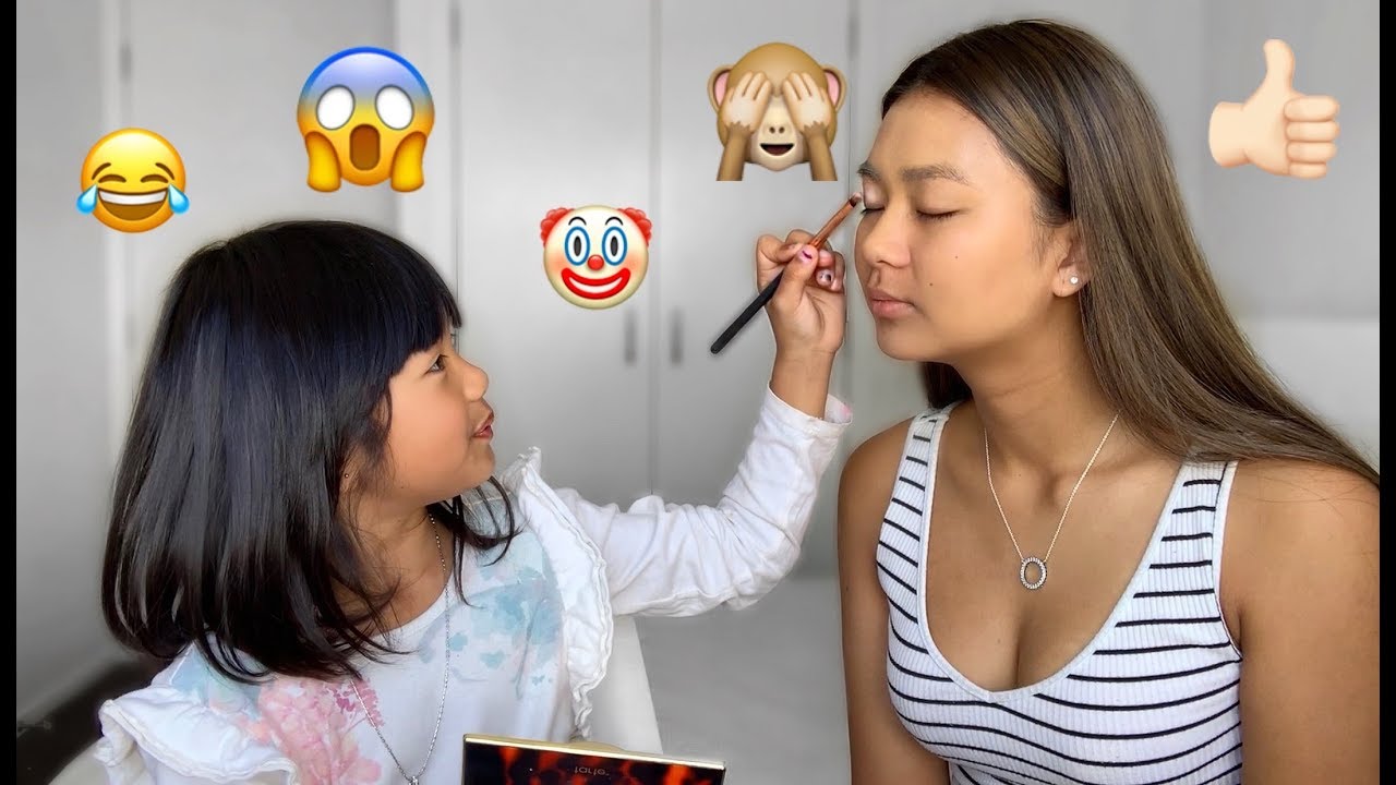 LITTLE SISTER DOES MY MAKEUP... | Krystina Sdoeung