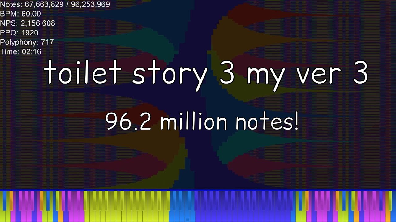 TOILET STORY 3 MY OWN ART V3! 96.2 MILLION NOTES!