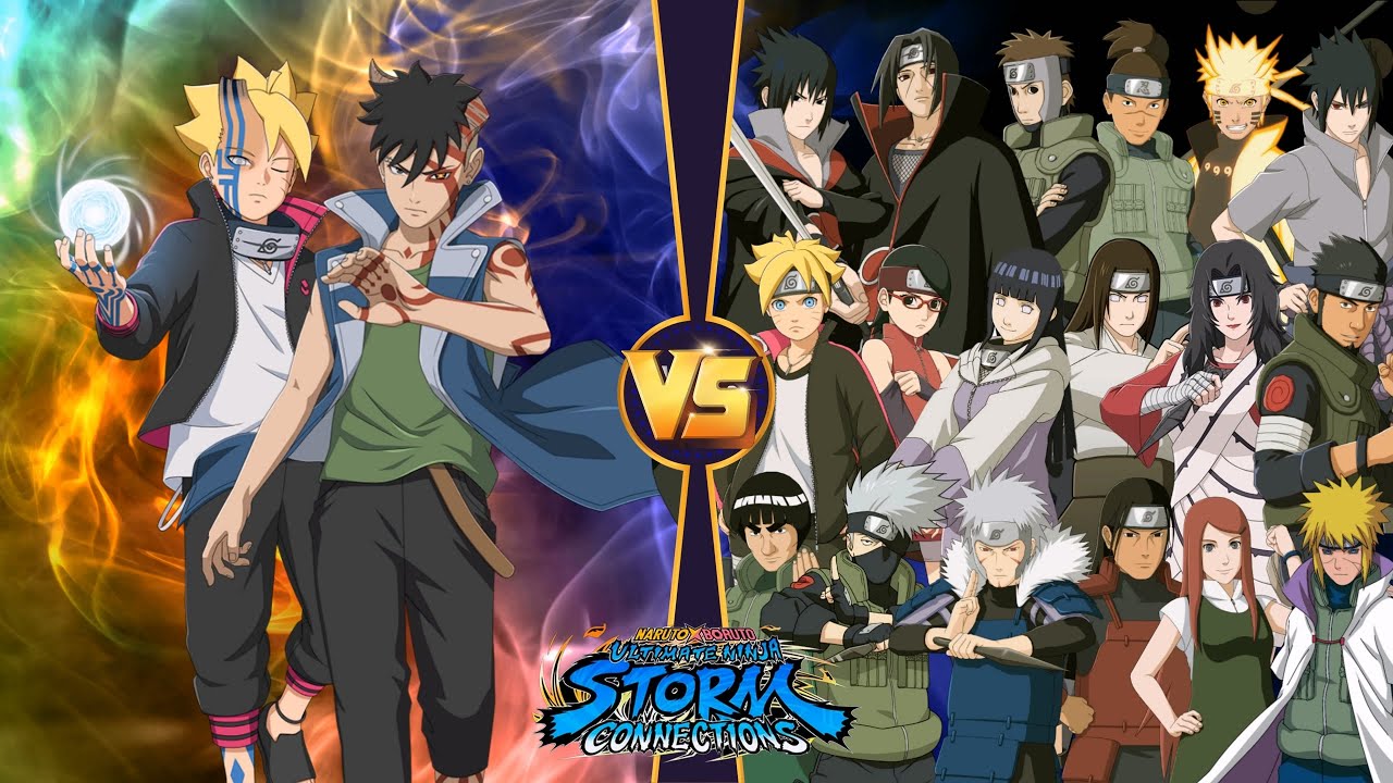Kawaki & Naruto VS Konohagakure Ninja Team of Two Marathon battle NARUTO X BORUTO Ninja STORM GAME