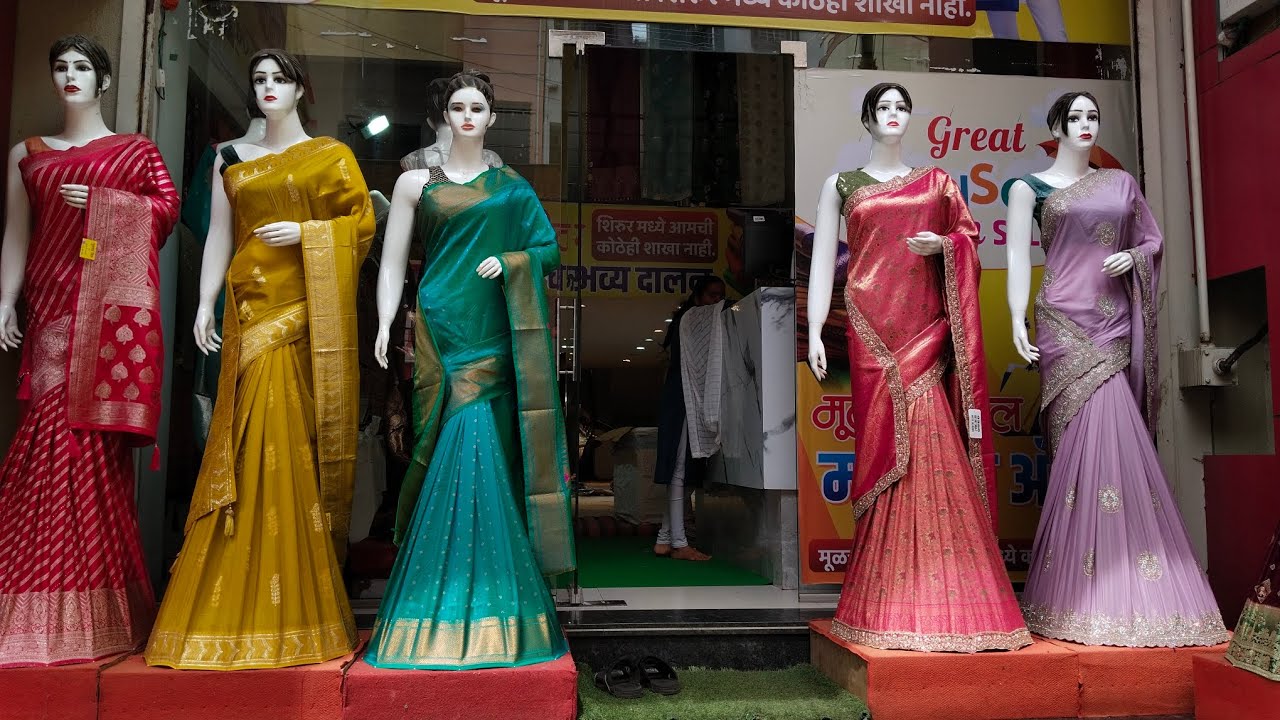 Mulchand Mill Shirur : #partywearsarees #paithani  south indian sarees #far work sarees# daily wear 