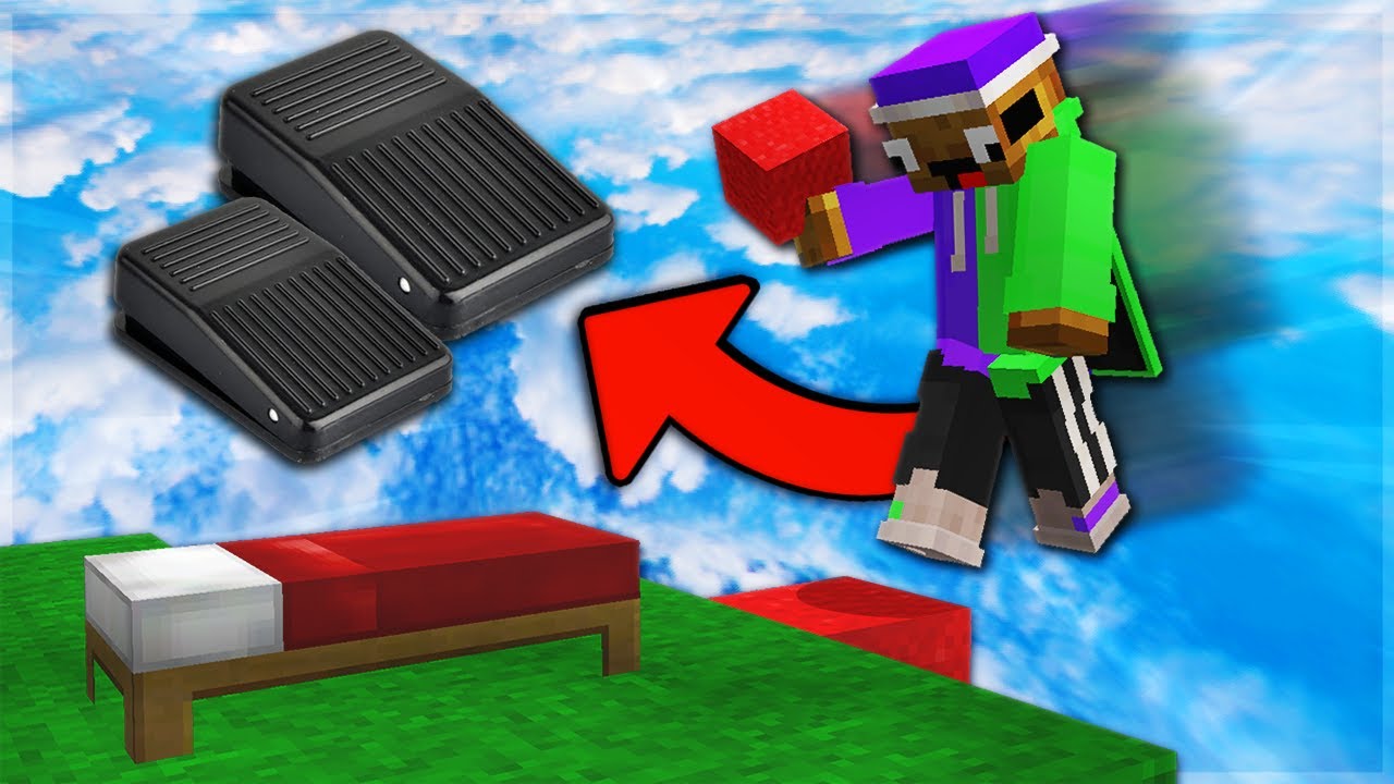 I Won Bedwars with Foot Pedals