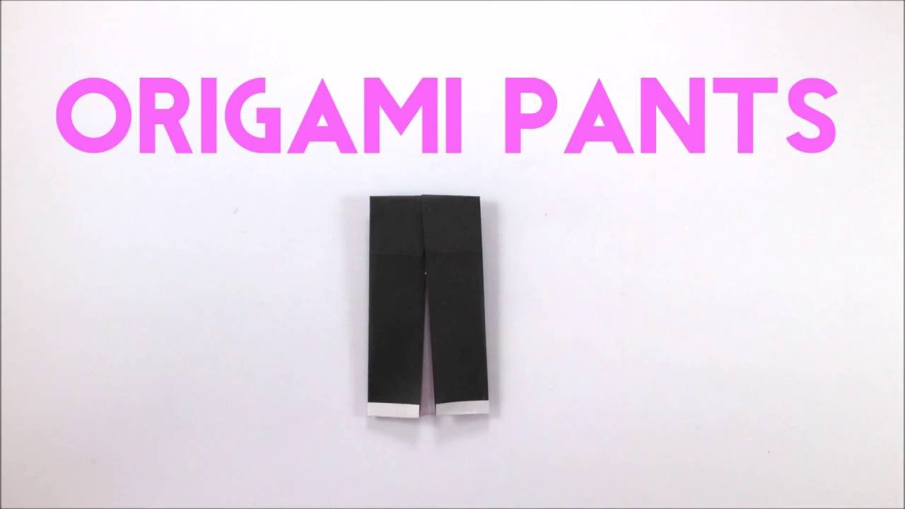 Origami Pants Tutorial - Easy Paper Pants for Beginners - Easy Origami Tutorial | DIY How-To