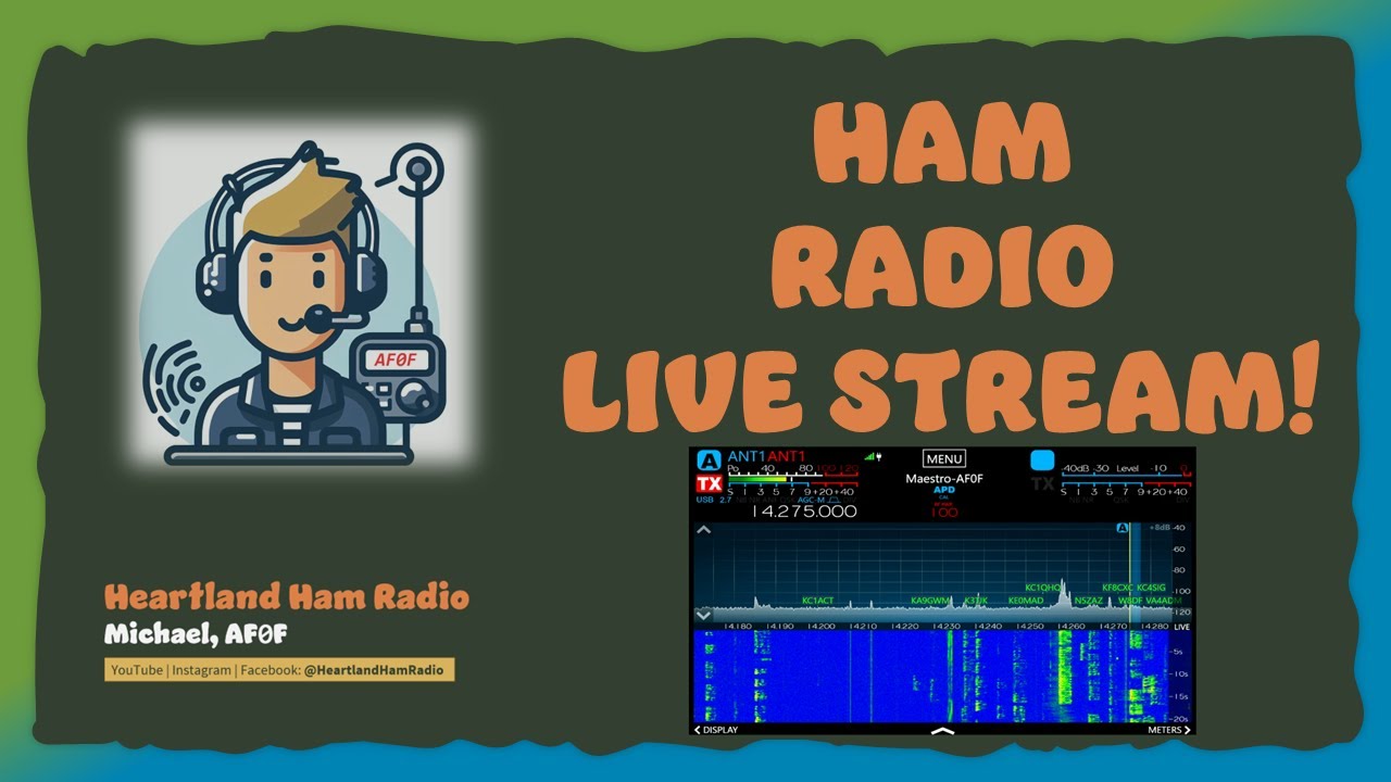 Sunday Morning Ham Radio HF Live Stream with AF0F 2026-03-01 15:30 UTC