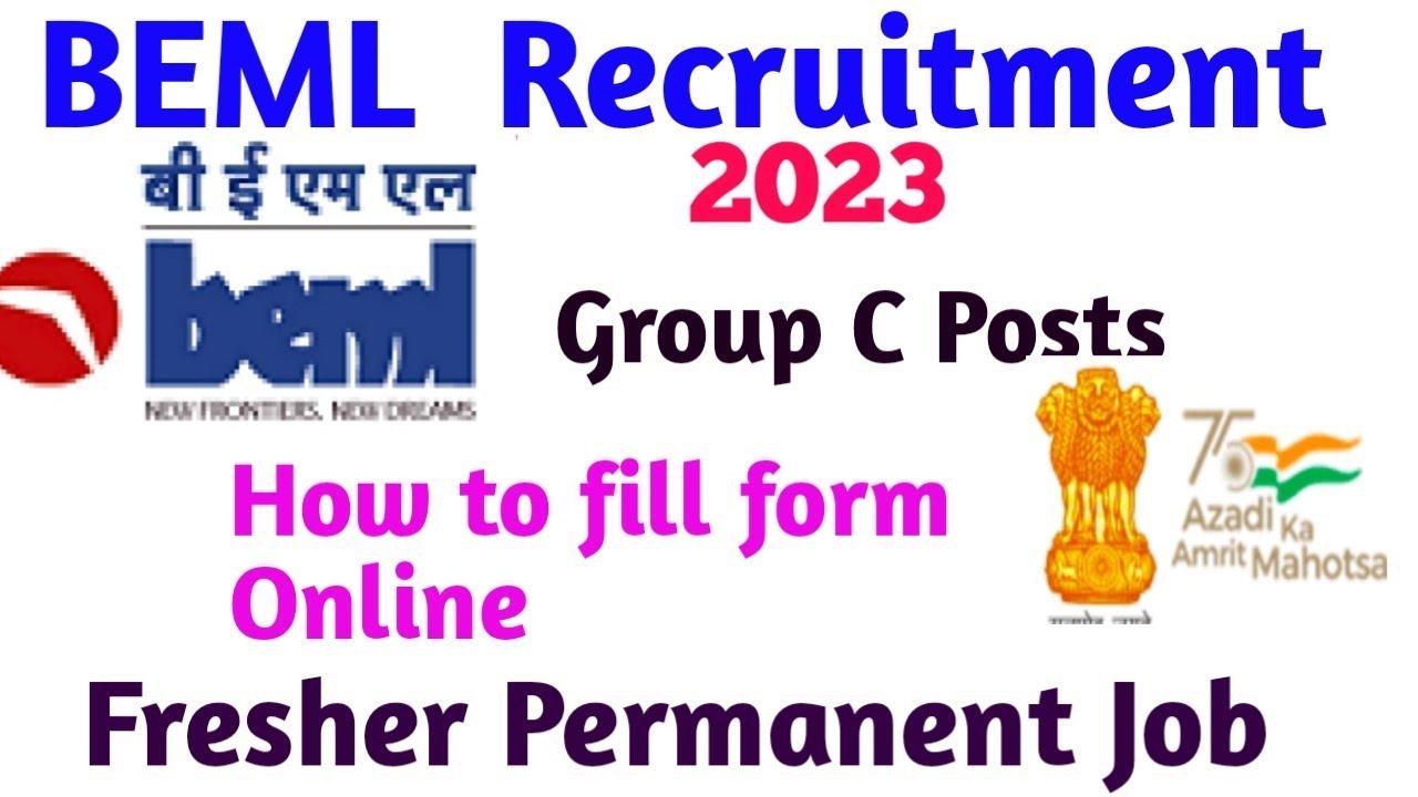 BEML Recruitment 2023 | How to fill application form Online 2023 | Diploma Trainees How to apply