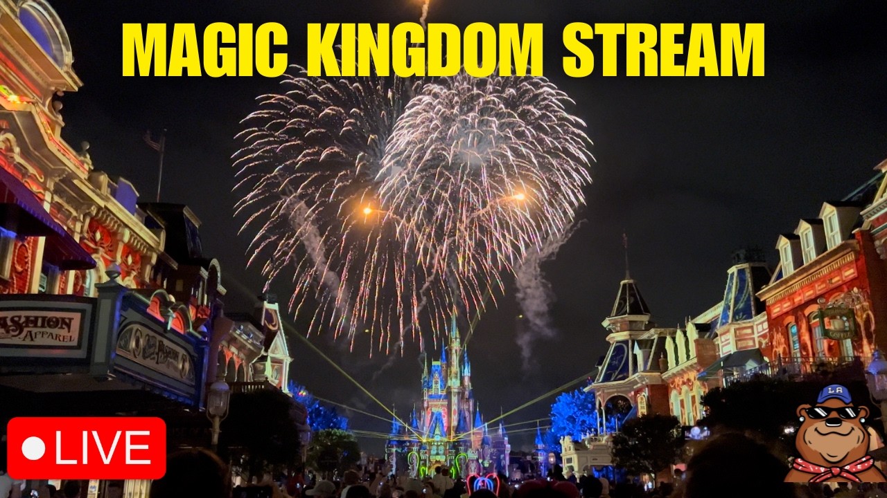 🔴 Live: Monday Stream at Magic Kingdom! Double Fireworks Happily Ever After & Enchantment - 02/23/26