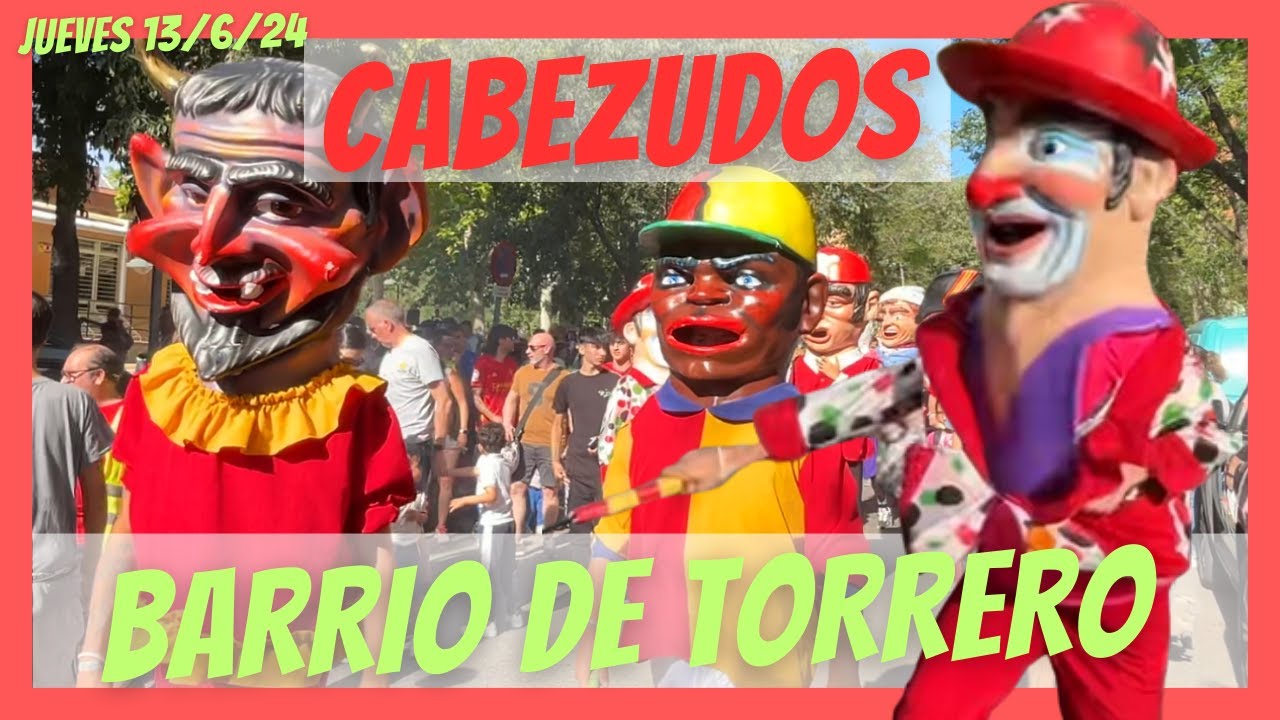 Primer Recorrido CABEZUDOS Fiestas TORRERO | Zaragoza 2024