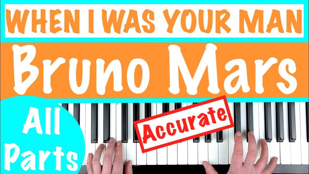How to play WHEN I WAS YOUR MAN - Bruno Mars Piano Chords Tutorial