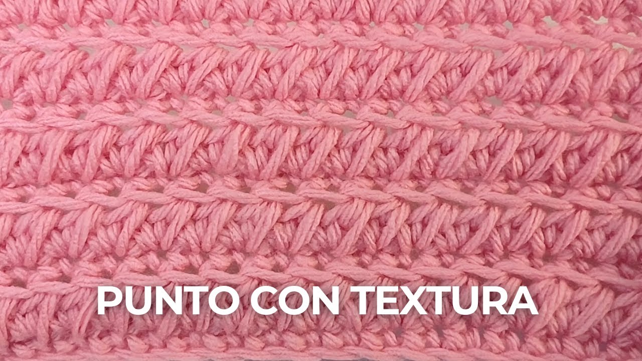Cómo tejer el punto en relieve a crochet – textura fácil y vistosa