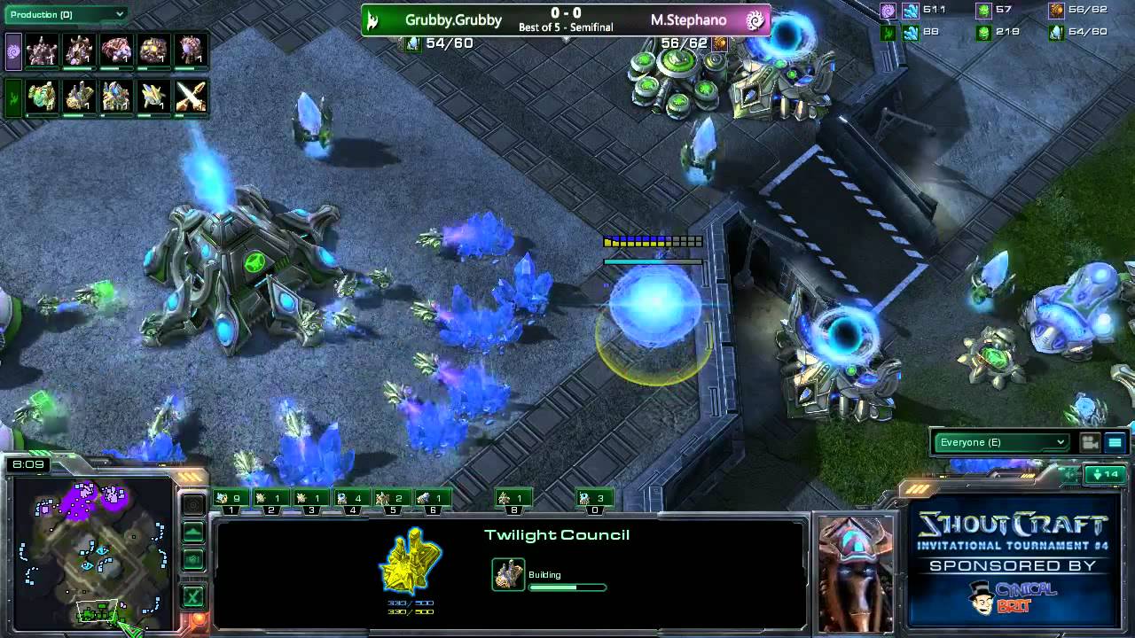 ► SHOUTcraft - SCi4 - RO4 : Grubby vs Stephano G1