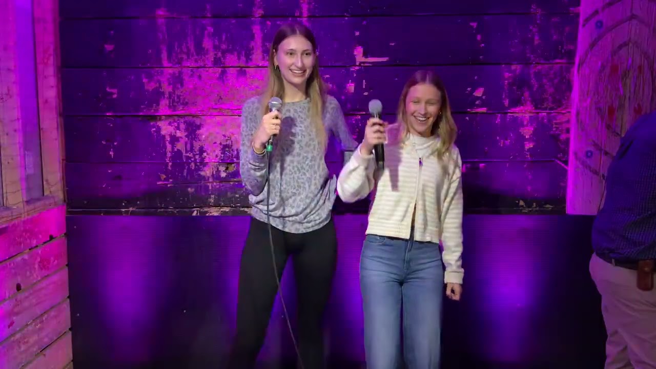 Kira and Avery sing Somebody to Love w/ Route 11 DJ at Shenandoah Valley Axe Throwing Co 2/7/26