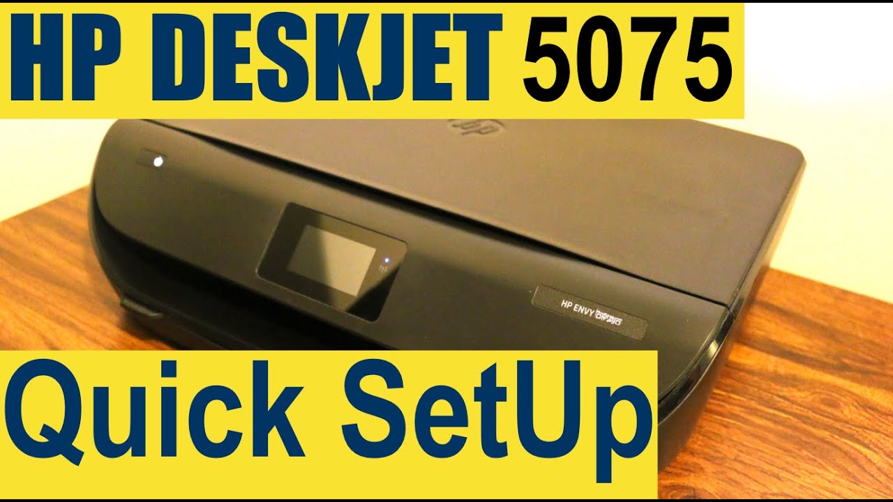 HP Deskjet 5075 SetUp & Quick Unboxing & review 🖨