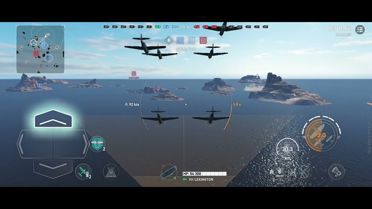 INSANE LEXINGTON 92K DAMAGE GAMEPLAY!!! - World of Warships Legends Mobile (No Commentary)